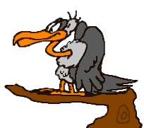 Gif animé vautour arbre